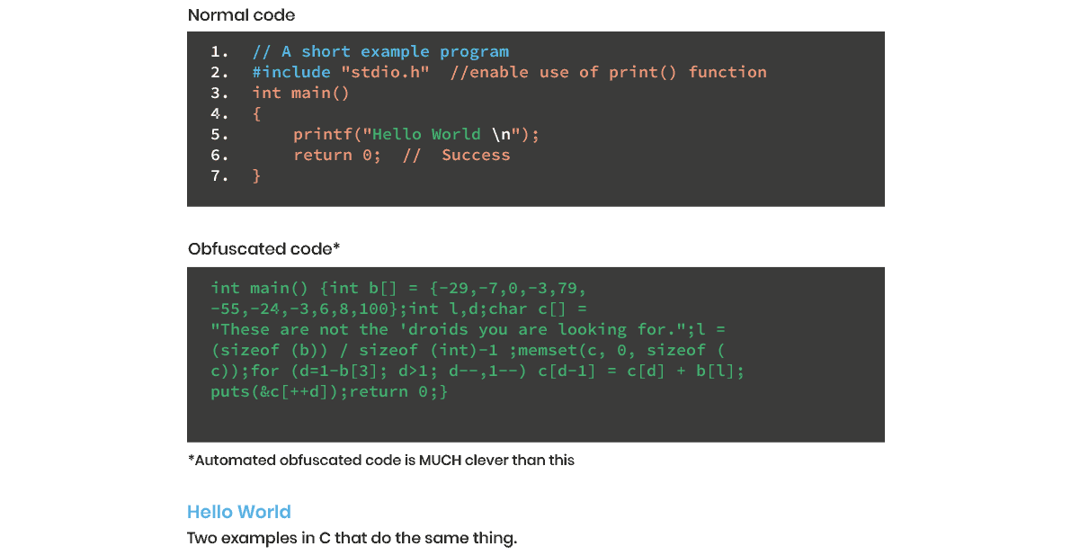 Obfuscation