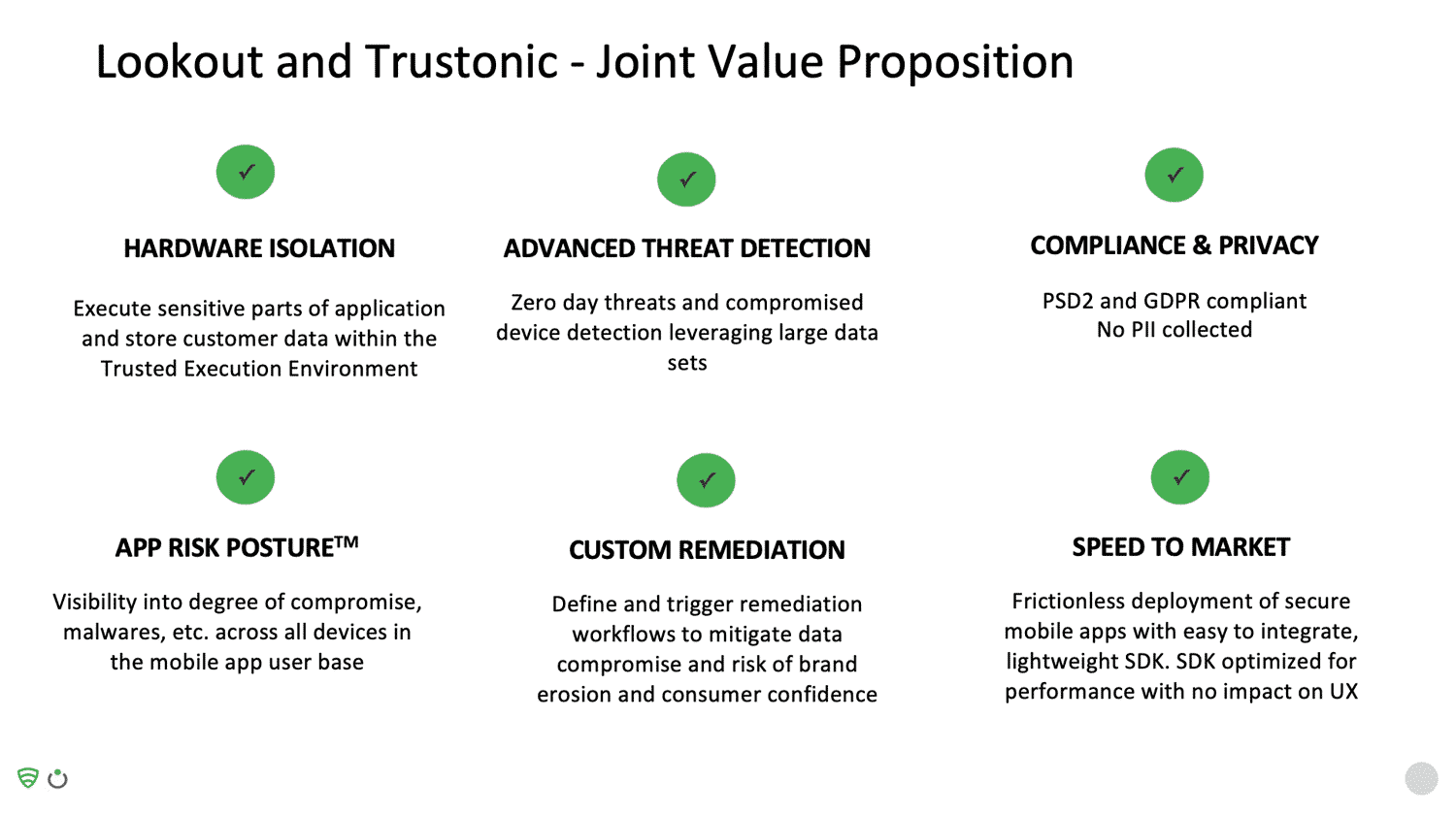 Lookout and Trustonic - Joint Value Proposition