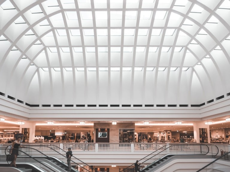 Inside of shopping mall