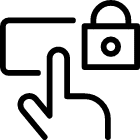 Touchscreen Password Lock Icon