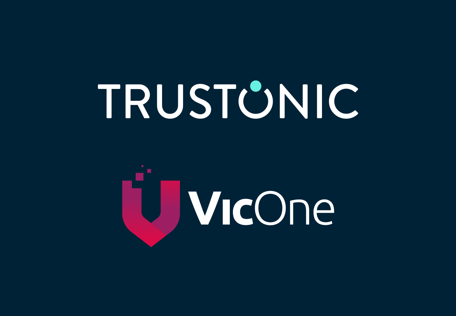 Trustonic and Vic One logos